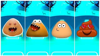 POUS REVENGE🆚POU SONG🆚POOP POU🆚PILE OF POO TILES HOP EDM RUSH GAME 🎮 TILES HOO GAME [upl. by Maynord987]