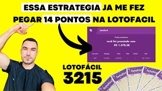 ESTRATEGIA PARA A LOTOFACIL 3215 E MEGA SENA 2784 [upl. by Urdna132]