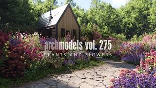 3D flowers for your garden  Archmodels vol 275 Launch trailer [upl. by Lockhart]