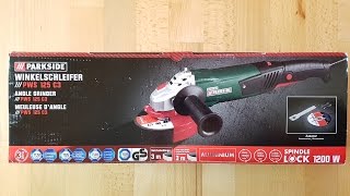 Parkside PWS 125 C3 Winkelschleifer Flex Angle Grinder 125 mm  Unboxing 4K [upl. by Eerot]