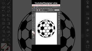 Football Logo Design in Illustrator designerlima viralshorts viralshort shorts [upl. by Yelha]