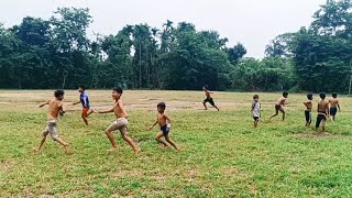 Boys playing football in a village [upl. by Eedia704]