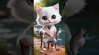 Mèo Dễ Thương fishing xuhong catlover [upl. by Yobybab]