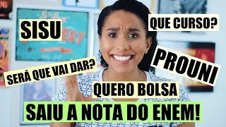 SAIU A NOTA DO ENEM E AGORA dicas [upl. by Noam]