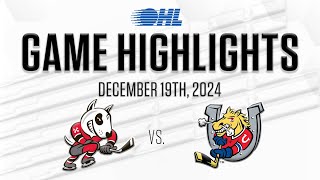 OHL Highlights Niagara IceDogs  Barrie Colts Dec 19 2024 [upl. by Sadella]