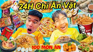 Người Cuối Cùng Trong 24H Ăn Hết 100 Loại Đồ Ăn Vặt Bên Cồn Thắng 10 Triệu  TQ97 [upl. by Fagin]