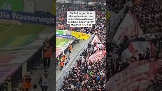 Die Freiburger Ultras demontieren den neu angehobenen Zaun vor dem Spiel gegen Bayern München🔥👟⚽️ [upl. by Stuart]