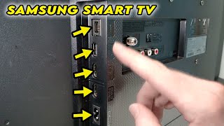 Samsung Smart TV Back Ports Explained HDMI Optical USB RCA etc [upl. by Beane]