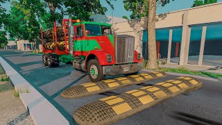 Trucks Vs Speed Bumps  BeamNGdrive 6 [upl. by Terb]