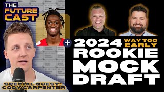 2024 Dynasty Rookie Mock Draft Two Rounds of Fantasy Football Future Stars [upl. by Zzahc]