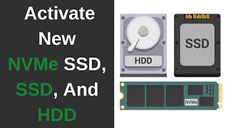 How To Activate Your New SSD M2 NVMe SSD And HDD In Windows 10  Hard Disk Drive Not Showing Up [upl. by Ylrebmik]