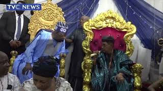 VIDEO Tinubu Receives Blessings Endorsements From Alaafin of Oyo Olubadan Others [upl. by Aehtrod420]