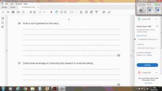 20 null hypothesis pets AS 01 Research Methods Psychology OCR [upl. by Ranip623]