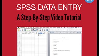 SPSS Data Entry How To Enter Data Into SPSS [upl. by Bennet897]