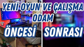 YENİ ÇALIŞMA MASAM ve EKİPMANLARIM Yeni oyun masam karşınızda Youtube video dekorum [upl. by Asoramla573]