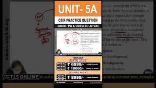 CSIR Practice Question  Unit 5 Developmental Biology  Topic A Basic concepts of development [upl. by Oringas931]