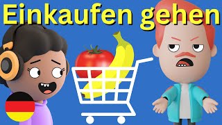 Einkaufen im Supermarkt  Deutsch Lernen [upl. by Eneg341]