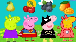 PEPPA PIG COME FRUTAS E VIRA SUPER HERÓI 🍉🍌🍓 Peppa Pig Loves Fruit [upl. by Hathaway]