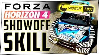 How to perform SHOWOFF SKILL in FORZA HORIZON 4 [upl. by Rushing]