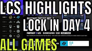 LCS Highlights ALL GAMES Lock In Day 4 Spring 2022 [upl. by Purity]