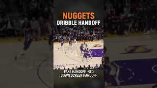 Denver Nuggets Dribble Handoff Play shorts nba [upl. by Aissak136]