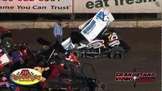 141 Speedway IRA 410 sprints Highlights [upl. by Aicilana]