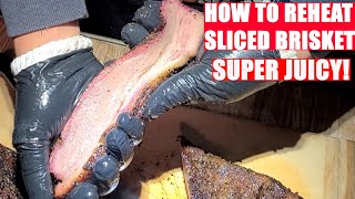 How to Reheat Brisket Slices  Oven Brisket  Brisket Flat [upl. by Nalyak]