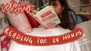 reading for 24 hours vlog [upl. by Llednahs277]