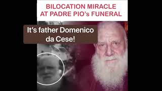 Bilocation of Father Domenico da Cese at the funeral of Father Pio [upl. by Odlanyar]