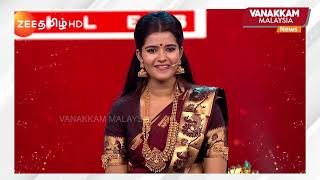 Maha Nadigai on Zee Tamil Chandhine Kaur from Malaysia qualifies for next round [upl. by Lewis]