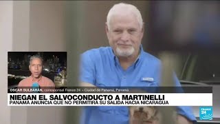 Informe desde Ciudad de Panamá denegado salvoconducto para que Martinelli viaje a Nicaragua [upl. by Ennobe]