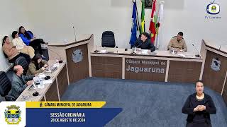 29ª Sessão Ordinária Câmara Municipal de Jaguaruna 28082024 [upl. by Thormora]