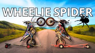 Jak Nauczyć się Jeździć na Jednym Kole  WHEELIE SPIDER Wózek do Jazdy na Kole [upl. by Baalman]