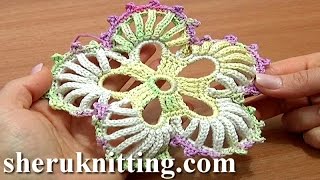 How to Do Crochet 5Petal Flower [upl. by Arada]