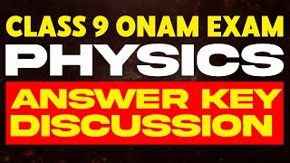 Class 9 Onam Exam Physics  Answer Key Discussion  Eduport [upl. by Panther]