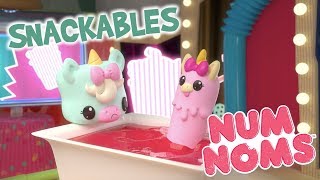 Num Noms  BDay Dip Sticks in Strawberries  Snackables Cartoon Webisode  Season 3 Episode 8 [upl. by Latsyrcal]