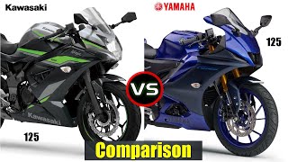 2024 Kawasaki Ninja 125 vs Yamaha R125  Comparison TM [upl. by Giff]