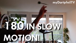 180 Darts in SLOW MOTION  Dart Tipps und Tricks  myDartpfeil [upl. by Durarte]