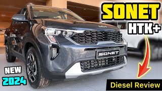 2024 Kia Sonet HTK Plus 2024 Diesel ✅ Price Features amp All Specs ✅ Detailed Review [upl. by Donaghue743]