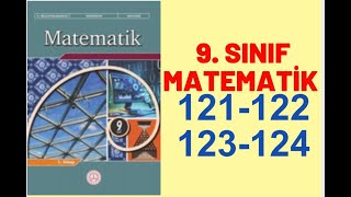 9 Sınıf MEB Matematik Kitabı Sayfa 121122123124 UYGULAMA SORULARI  MEB 2 TEMA [upl. by Atsyrk564]