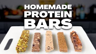 How to make 5 Delicious Protein Bars at Home [upl. by Haslam271]