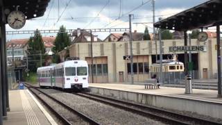 Gare de Echallens VD le 28 mai 2014 [upl. by Nyvrem]