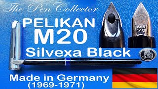 PELIKAN M20 Silvexa Black Fountain Pen Review [upl. by Anir274]