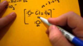 Lewis Dot Structure of ClO3 Chlorate Ion [upl. by Aieki]