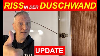 Update 6 ⚡️ zum Riss in der Duschwand und die BadTür wird ausgerichtet [upl. by Janyte]