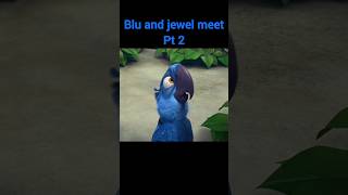 Blu and jewel  rio movie funny scene shorts [upl. by Karil]