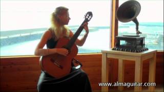 I Albeniz Granada from Spanish suite by Ekaterina Pushkarenko classical guitar [upl. by Orpah802]