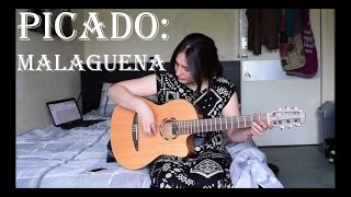 Picado exercise  Malaguena salerosa guitar lesson with FREE TAB ✔ [upl. by Stubstad912]