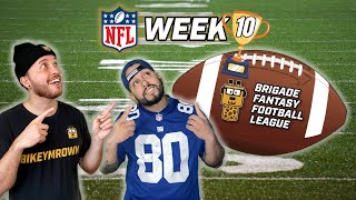 🔴 MAKING THE PLAYOFF PUSH  Week 10 Fantasy Football Recap  The Brigade Fantasy Football Show 2024 [upl. by Eelirak751]