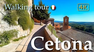 Cetona Tuscany Italy【Walking Tour】History in Subtitles  4K [upl. by Nashbar]